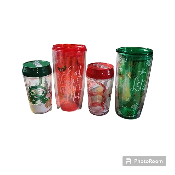 Christmas Tumblers Set of 4 - Picture 2 of 6